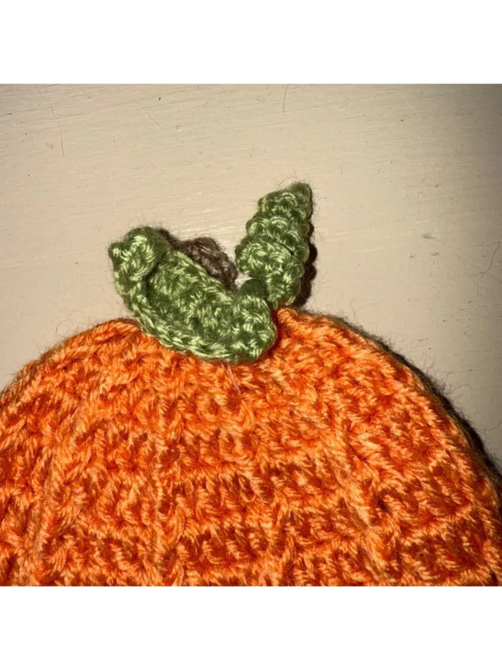 Crochet Pumpkin Baby Hat 0-6M